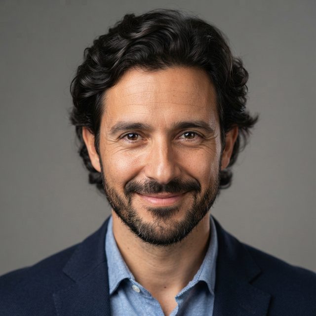 Retrato de Javier Ortega, autor de Bolsillo Real